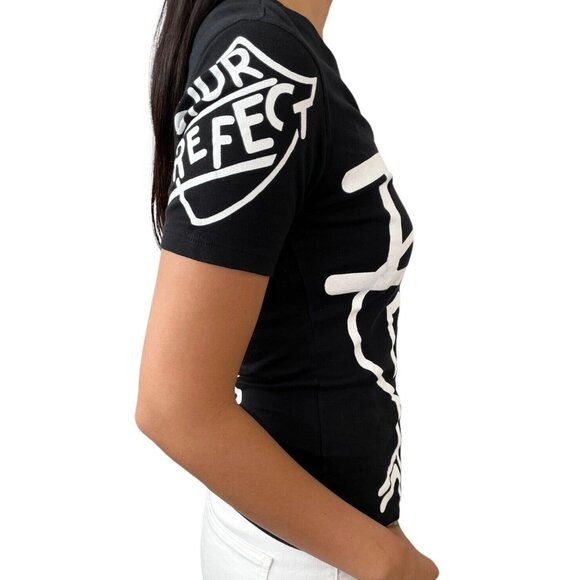 Christian Dior Vintage 2004 Big Logo T-shirts Top #40 Black White [105697] - Picture 4 of 11